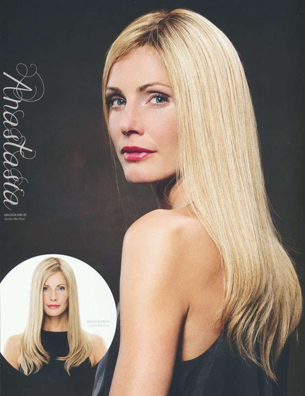 Echthaarperücke ANASTASIA LONG RH *****S + Filmansatz Super-Front SM